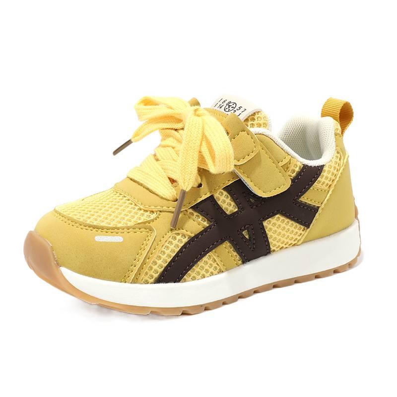 Girls' moral training shoes 2025 popular summer and autumn double net heightening platform leisure campus sports Forrest Gump shoes