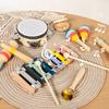 Musikinstrumente Set Kindergarten Naturwissenschaft und Bildung Frühe Bildung Perkussion Musik Kombination Holz Kinderspielzeug Lehrmittel