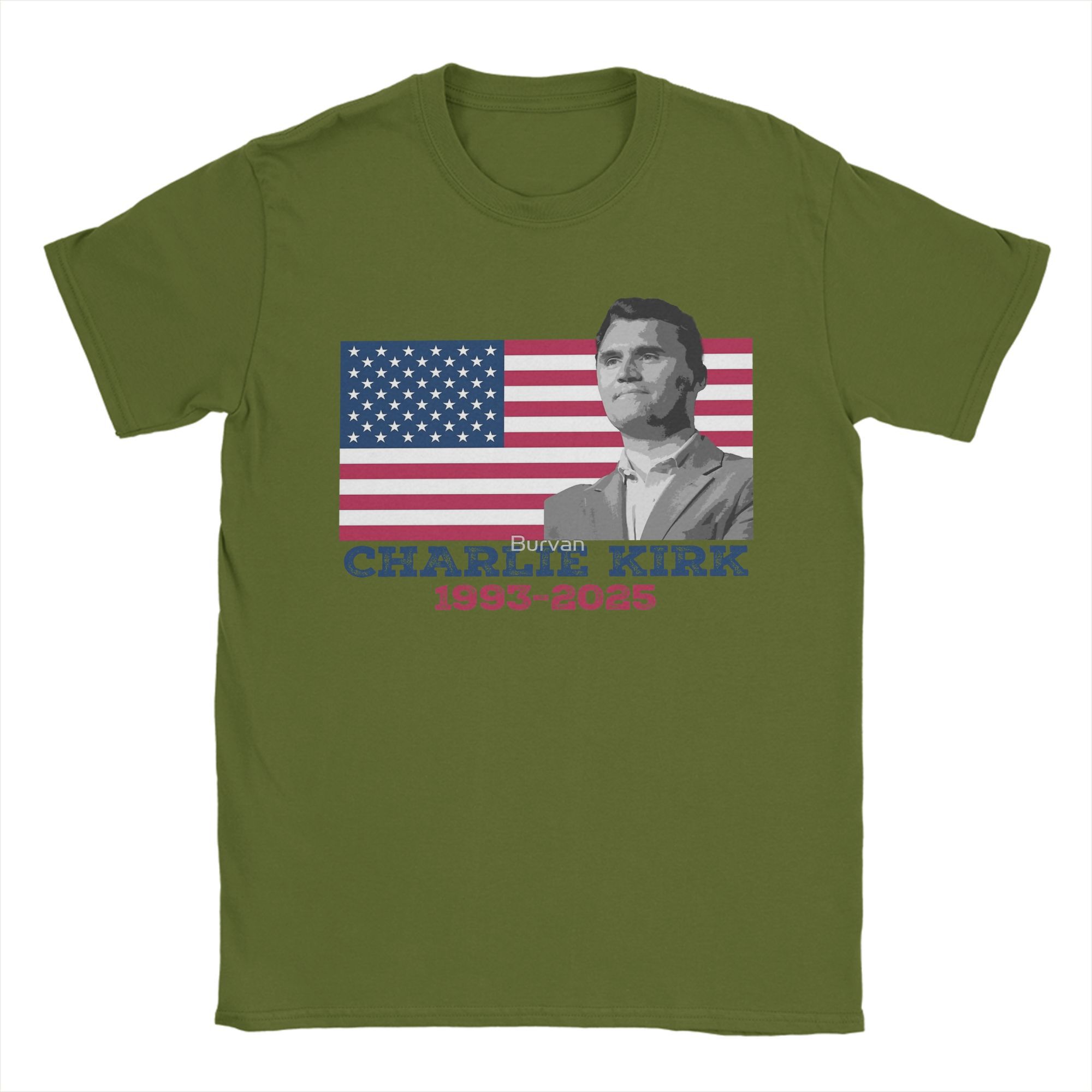 

Men s Charlie Kirk 1993-2025 RIP T Shirt 100% Cotton Tops Funny Short Sleeve Round Neck Tee Shirt Printing T-Shirts 4XL