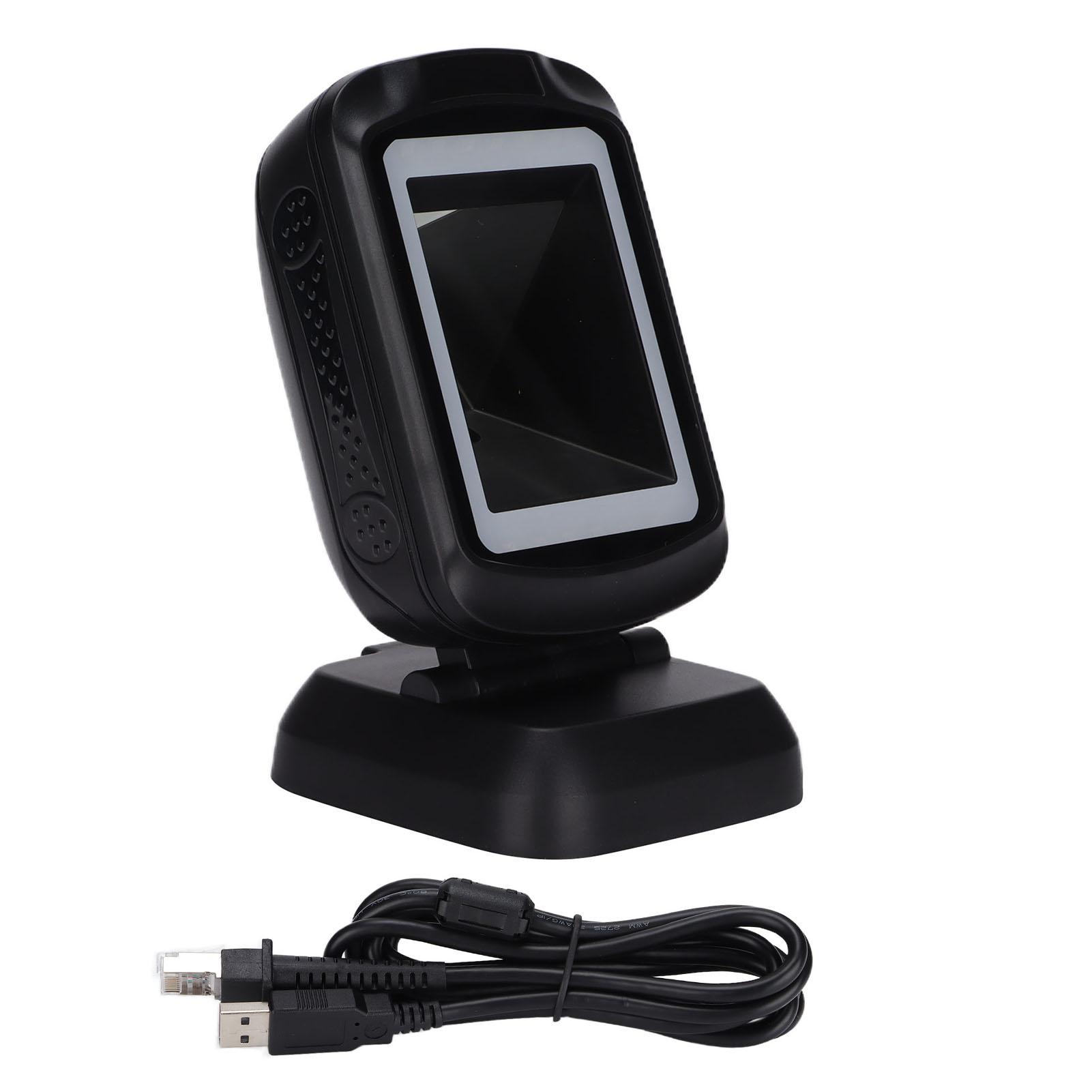 

Настольный сканер штрих-кода со светодиодной подсветкой красного цвета, быстрый отклик, возможность переключения на несколько языков, 2D-штрихкод