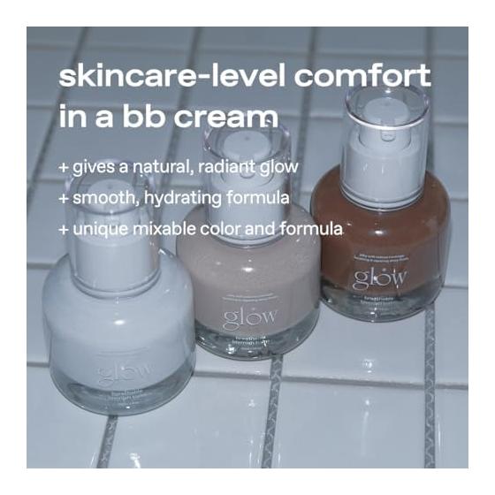 Glow Breathable BB Cream #White: Cruelty-free, Artificial Fragrance-free, Essential Oil-free, Gluten-free, Lightweight Hydrating BB Cream That Feels