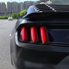 Smoked Black Tail Light Lamp Cover Guard Trim Accessories for Ford Mustang 15-17