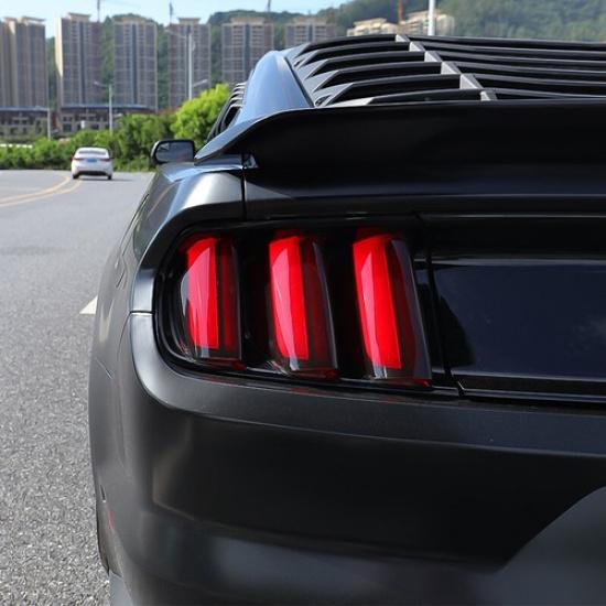 Smoked Black Tail Light Lamp Cover Guard Trim Accessories for Ford Mustang 15-17