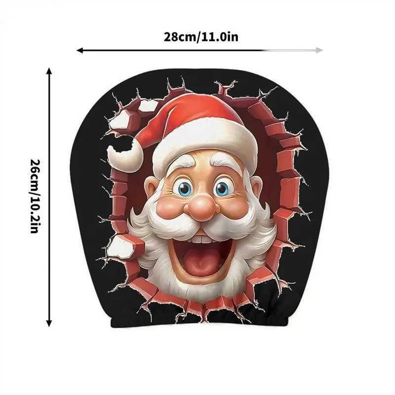 2PCS Funny Cartoon car headrest Cover, Cute Funny Eyes, Suitable for Halloween, Christmas car Universal Elastic Models Funny Decoration