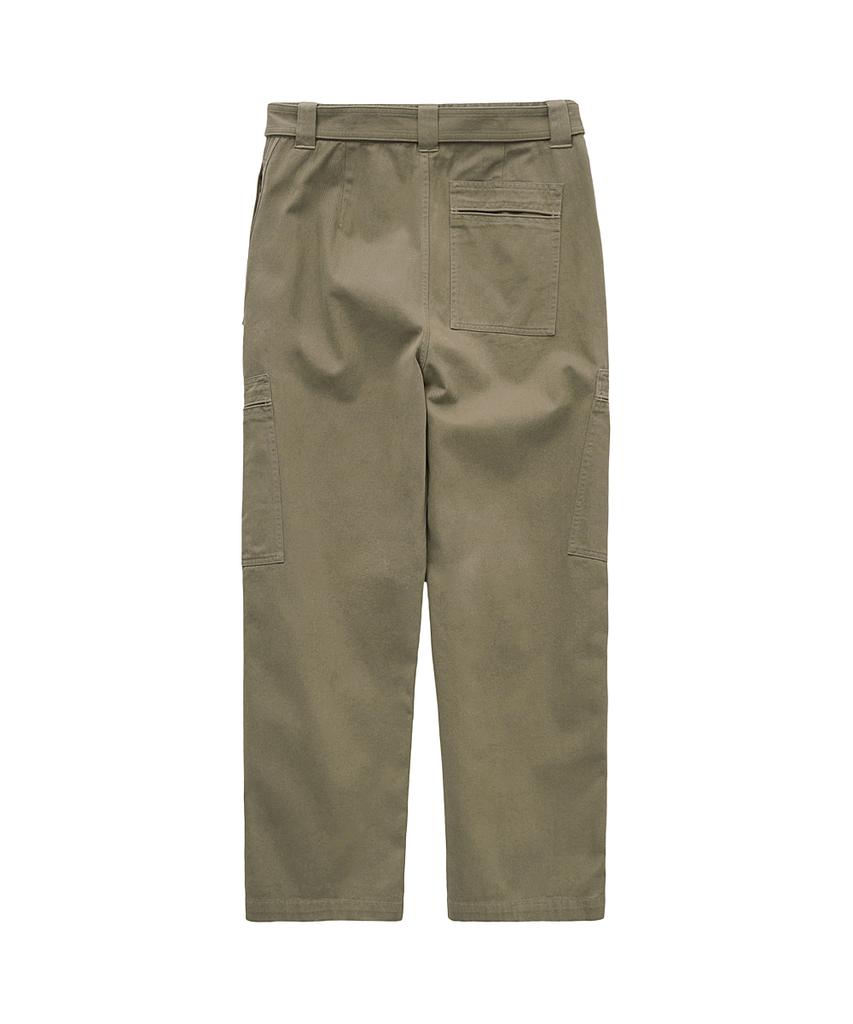 Leopeusaideu Belted Flight Pants Khaki Beige