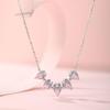 S925 Sterling Silver Starfish and Enamel Four-Leaf Clover Necklace – Elegant Summer Seaside Style for Women