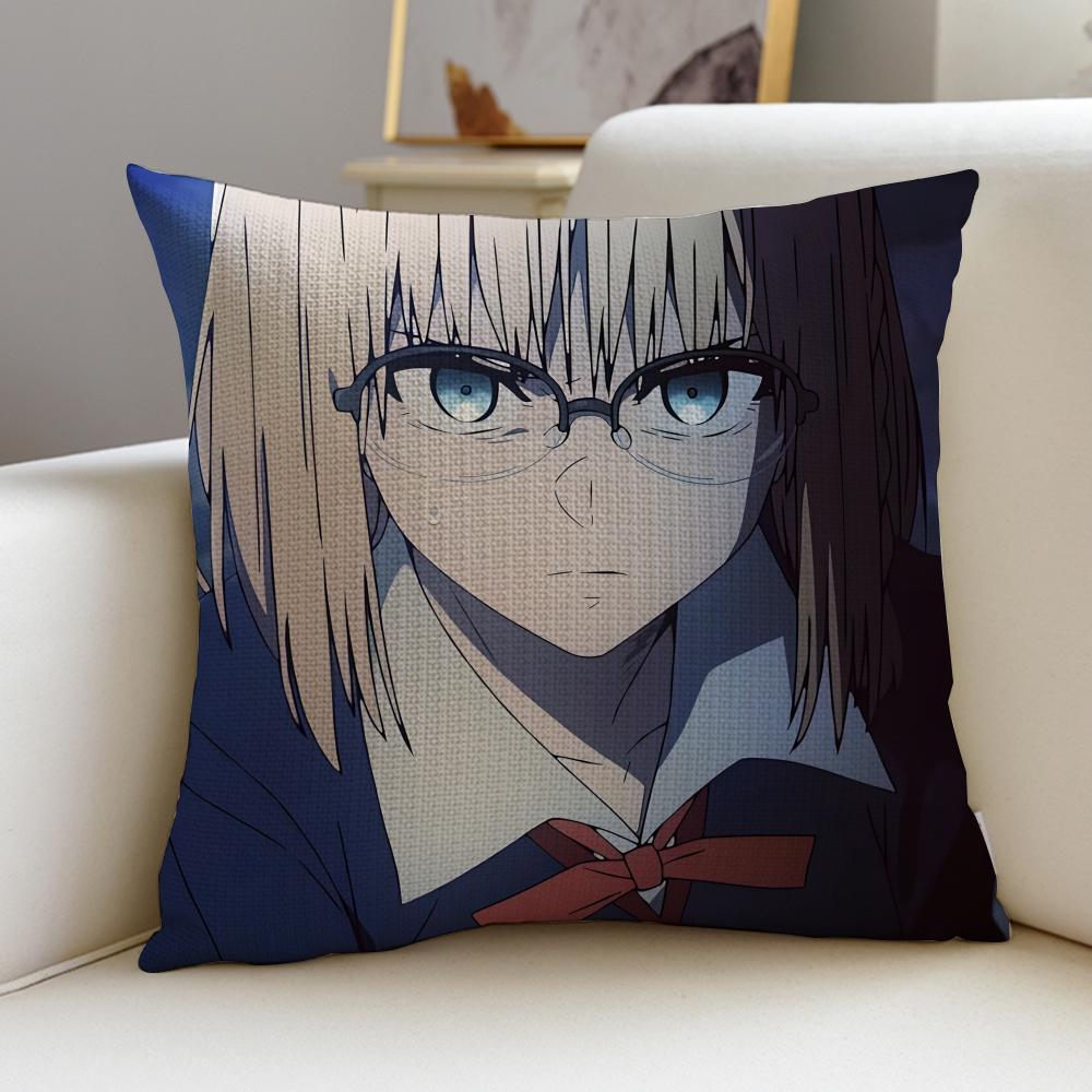 

Fantasy FFatestrange FakeS Cushion Cover Breathable and skinfriendly linen pillowcase square removable and washable cushion 30X30cm