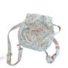 5 New Canvas Bag Floral Student Backpack Lazy Wind Cute Shoulder Messenger Bag Large Capacity