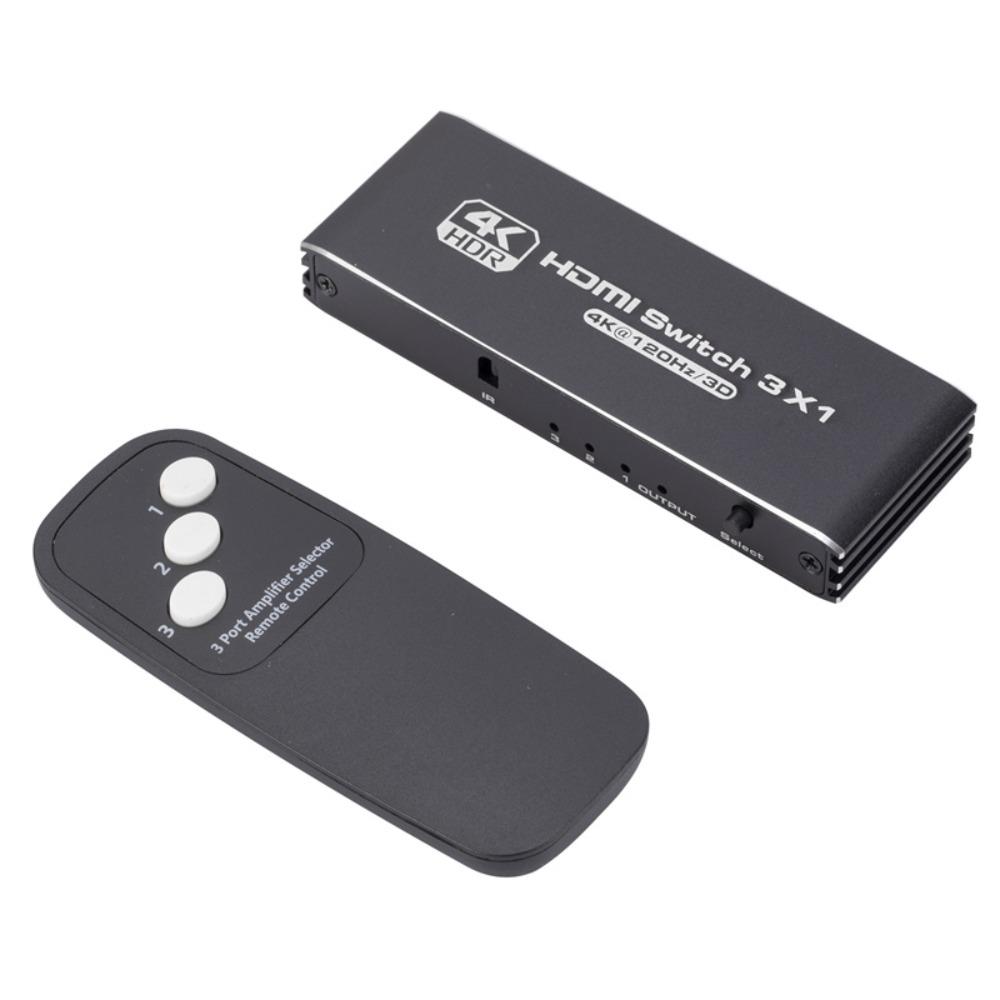 

Splitter Hdmi Switcher 3x1 3 in 1 Out HDMI Switch Selector for TV/Compute/Display Screen