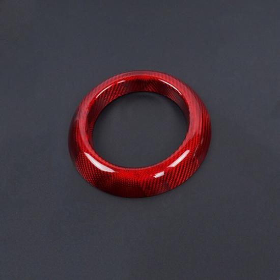 Red Hard Carbon Fiber Gear Shift Bottom Cover  For Mini F55 F56 F57 F60 17-22
