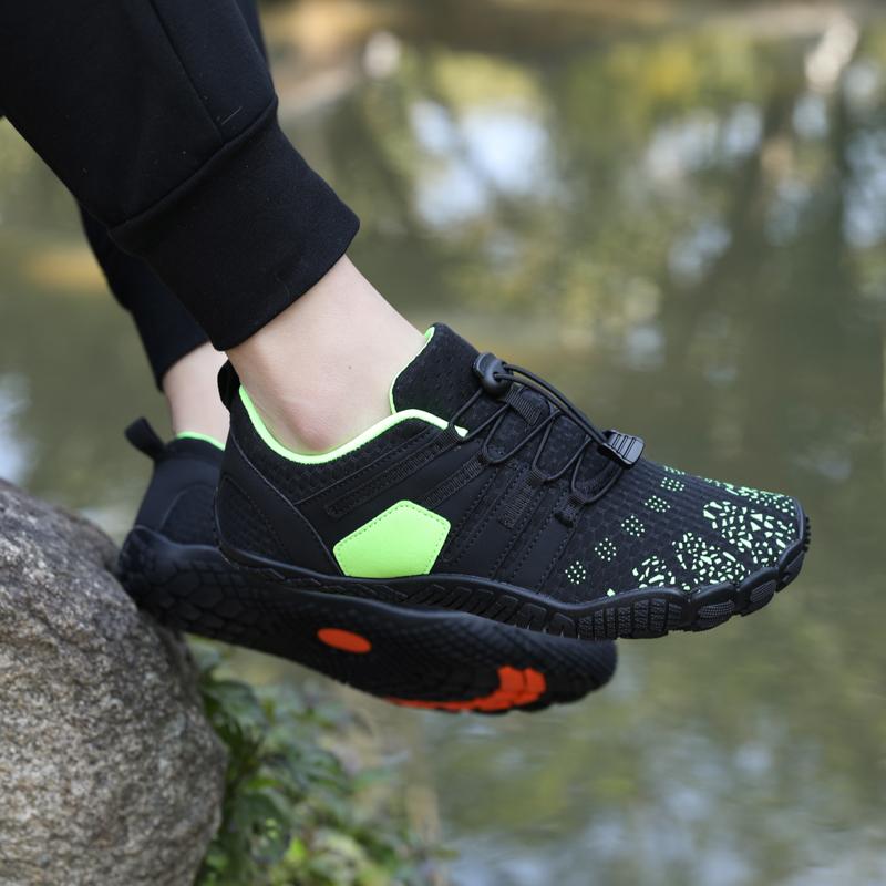 Men Womens Upstream Trekking Hiking Water Sports Shoes Beach Gym Unisex Sneakers Non-slip Five Fingers Auqa Swimming Barefoot