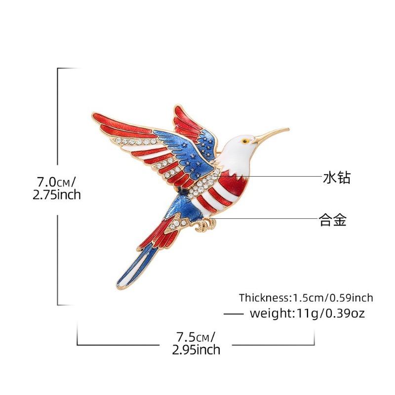 Founding Week Commemorative Brooch Independence Day Patriotic Medal Corsage Accessories