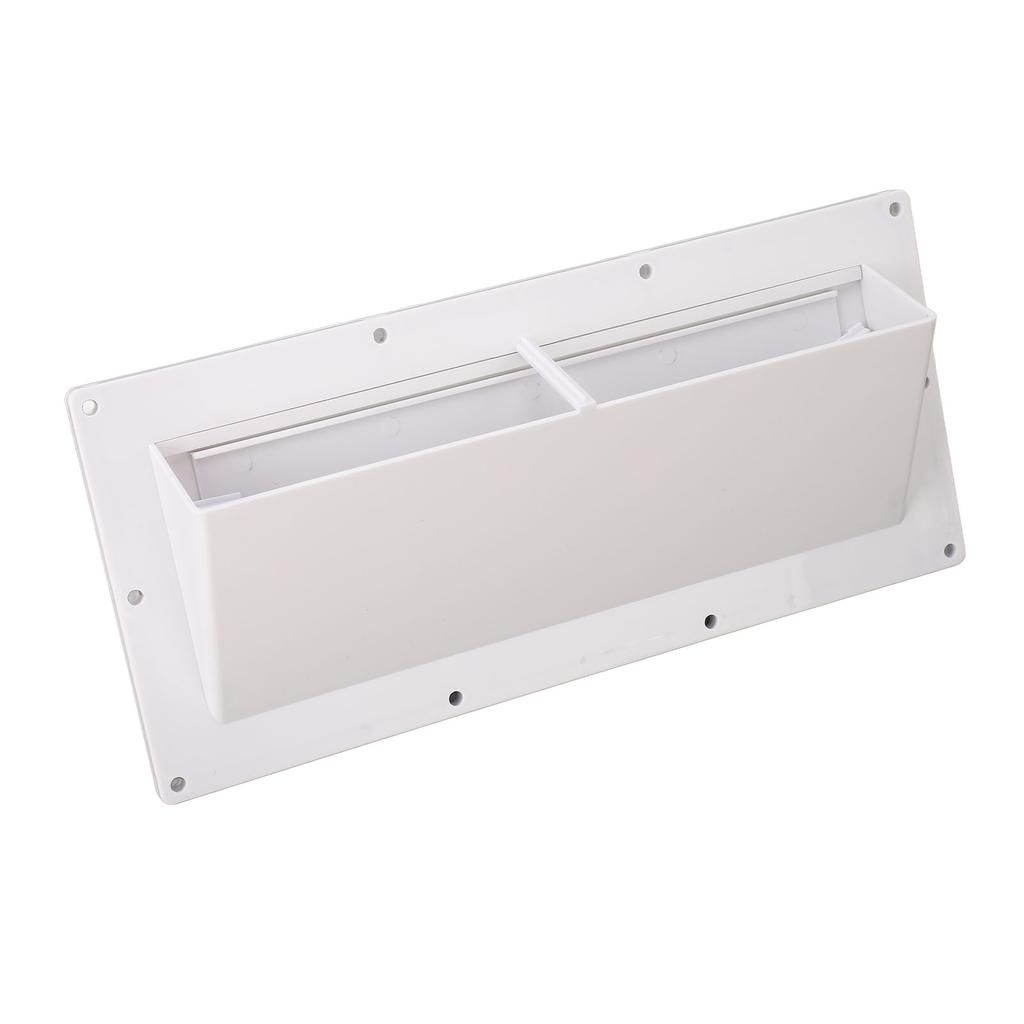 Exhaust Ventilation Cover ABS Automatic Wind Proof Damper Lockable Range Vent Cover for RV Home Camper White