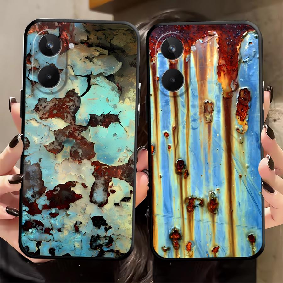 Rust Marks Case for Realme C15 C12 Nazro 50 50i C33 C35 C53 C55 12 14 11 Pro GT Master Neo2 C21 P3 Ultra C25 Phone Cover