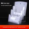 A4 Acrylic Three-Layer Brochure and Leaflet Display Stand