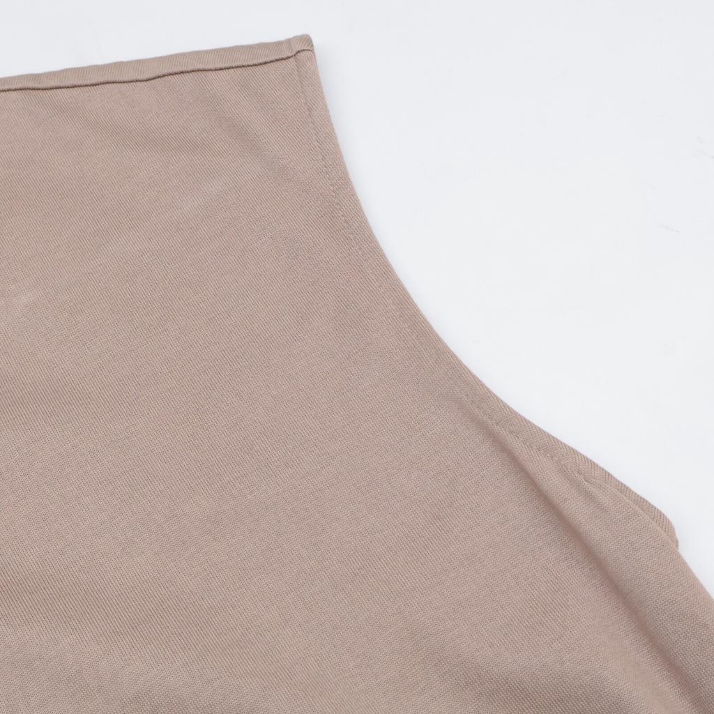 CINOH Beige Cotton Sleeveless Jersey Dress Dress 38 beigeUsed