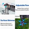 Aquarium Filter with Surface Skimmer, 30-50 Gallon Small Fish Tank Filter, Full Contact & 3 Layer Filtration, Quiet & Efficient, Waterfall Design for