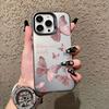 Fresh Pink Butterfly iPhone 14 Plus Phone Case, 12 Pro Max Drop Protection, 15 Hard, 13 Creative XR, Creative XS