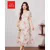 IEF French Romantic Floral Midi Dress