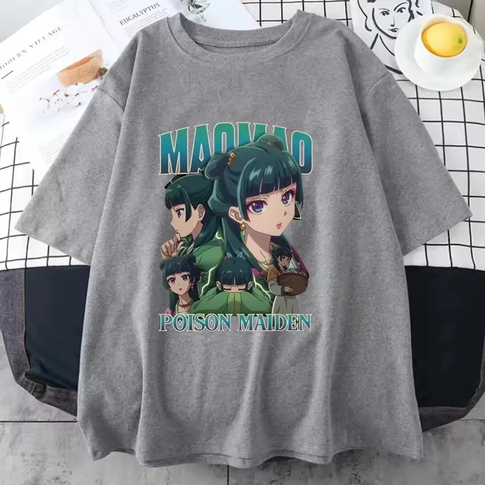The Apothecary Diaries Printed T-shirt Women Men Summer Shirt Casual High Quality Cotton Short Sleeve Anime Harajuku Tops