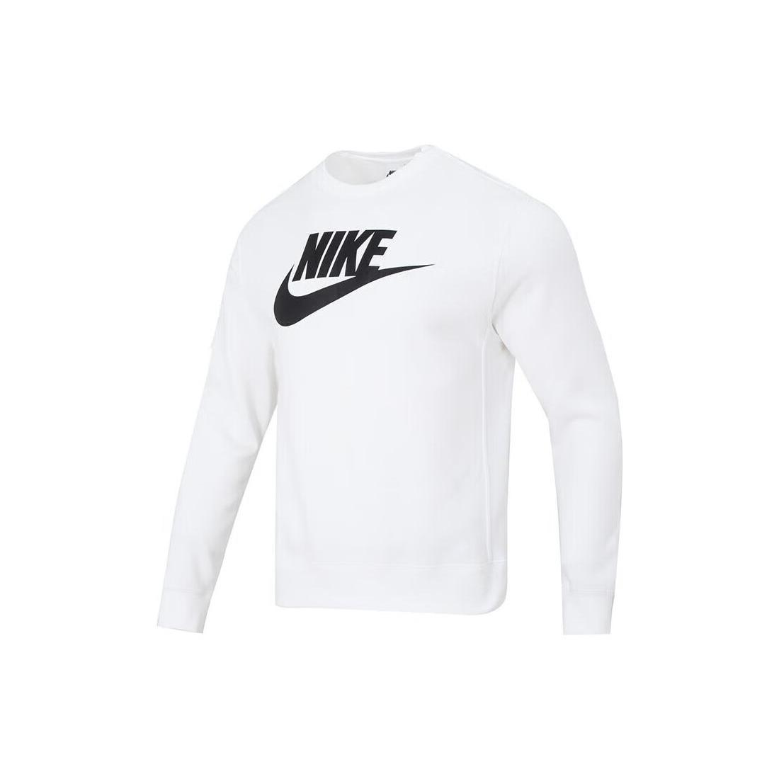 Мужские толстовки Nike Белые С круглым вырезом Умеренные Другие DQ4913-100 XL