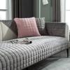 Thickened Plush Sofa Cushion Non-Slip Seat Cushion Autumn And Winter Flannel Warm Sofa Cover Towel  Labeling