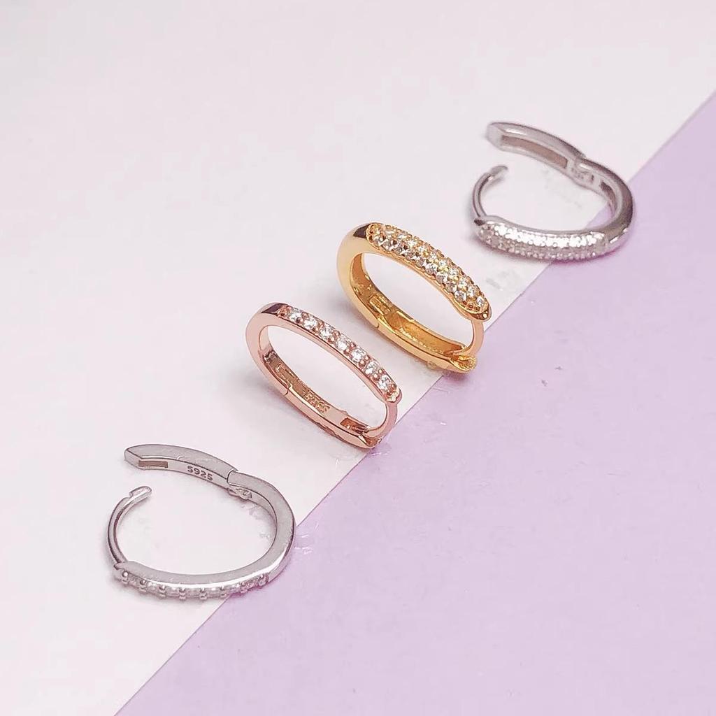 18K Gold-Plated Sterling Silver Women's Jade Safety Stone Pendant Clip Necklace