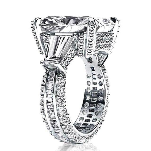 

Модные универсальные женские кольца с геометрическим фианитом, полный кристалл кубического циркония, женское обручальное кольцо, ювелирные изделия для вечеринок 10