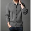 Autumn Cardigan Korean Style Sweater Men's Tops Jacket New Men's Trendy Slim Sweater Trendy One