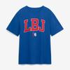 Maglietta da Uomo LeBron James Royal Philadelphia 76ers con Iniziali Varsity Oversize Streetwear Allenamento Maglia Sportiva Manica Corta Abbigliamento Femminile Maschile