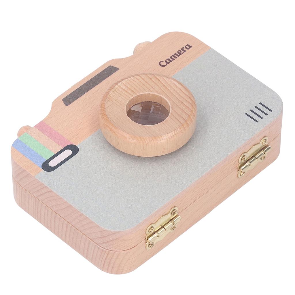 Camera Shaped Tooth Holder for Kids Fetal Hair Storage Safety Latch Baby Tooth Save Box Type 2