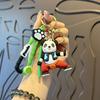 Kung Fu Panda Soft Rubber Keychain - Cute Schoolbag Ornament for Men & Women