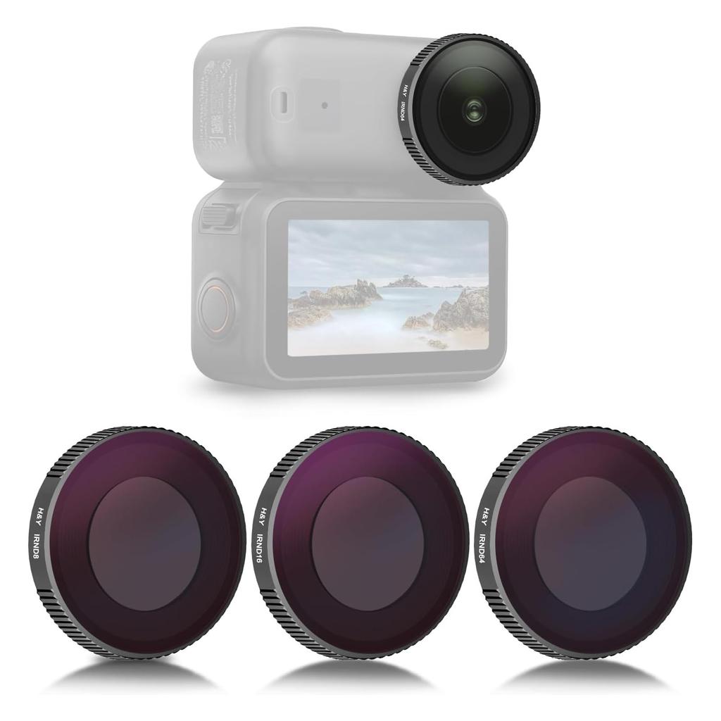 ND Filter Set for DJI Osmo Nano Set with DJI Osmo H&Y (ND8, ND16, ND64) - 3-Piece (Compatible Nano) - DJI-ONNK