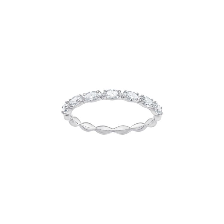 Swarovski Vittore Collection Alloy Silver Plated Gold Plated Ring Women ring White-Gold 5366577 Box (Random Color),50