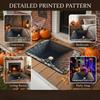 Alfombra 3D de Halloween Alfombrilla Ilusión de Esqueleto Espeluznante Para Decoración del Hogar Alfombrilla de Esqueleto Antideslizante Para Dormitorios Salas de Estar Entradas y Fiestas