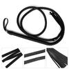 Faux Leather Black Whip Woven Cosplay Whip Realistic Lion Tamer Cowboy Whip