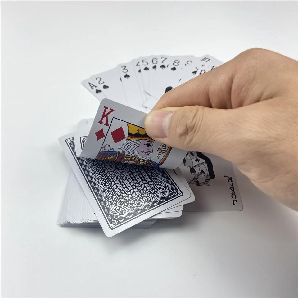Durable Poker Cards 1 Deck – Waterproof PVC Playing Cards for Casino, Home, Bar Games, Texas Hold'em & Baccarat