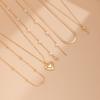 Sweet And Cool Rose Love Collarbone Necklace, Temperament Imitation Pearl Snake Bone Chain Stacked Necklace