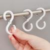 8pcs S-Shape Hanger Hooks, Polypropylene, Corrosion Resistant & Anti-Rust, for Hotel Use - Assorted Colors!
