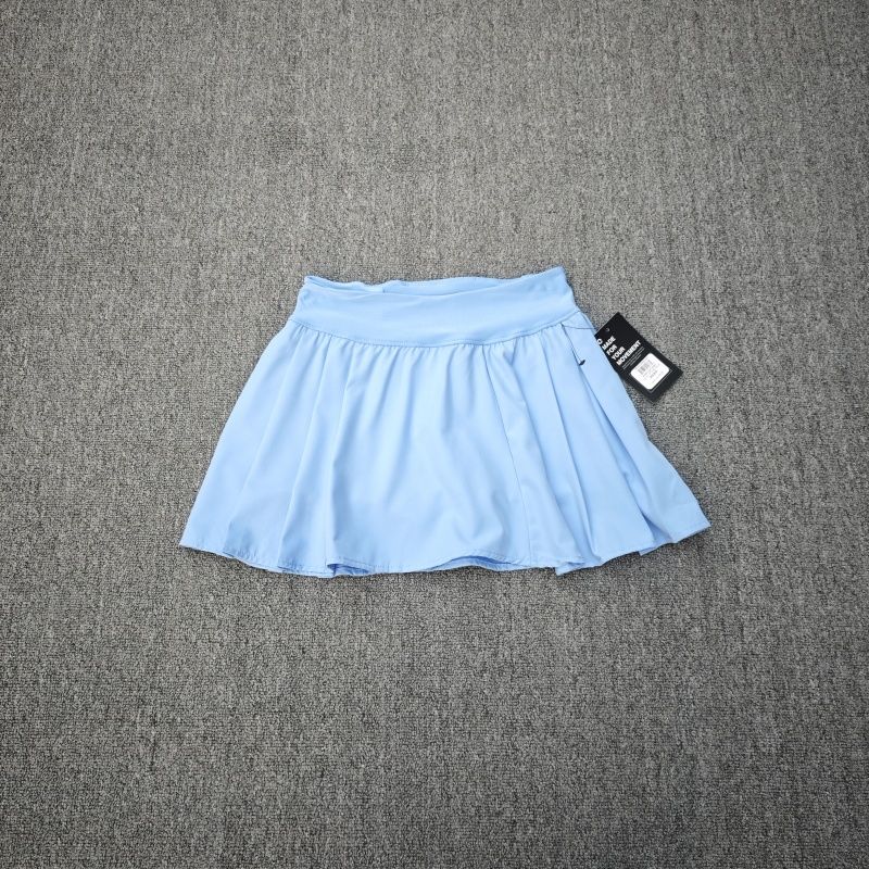 

and Summer High Waist Anti-Exposure Sports Short Skirt Women s Quick-Drying Breathable Running Training Fitness False-Two-Piece Skirted Leggings Sky Blue L Defective payment