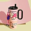 High-Capacity 316 Stainless Steel Insulated Cup with Straw
