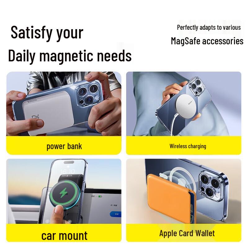 Baseus Ultra-Thin Transparent Magsafe Case for iPhone 15 Pro Max