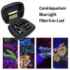 37mm 6 In 1 Aquarium Lens Fish Tank Phone Camera Lens Filter Macro Lens Yellow Lens Filter Coral Reef Aquarium Universal