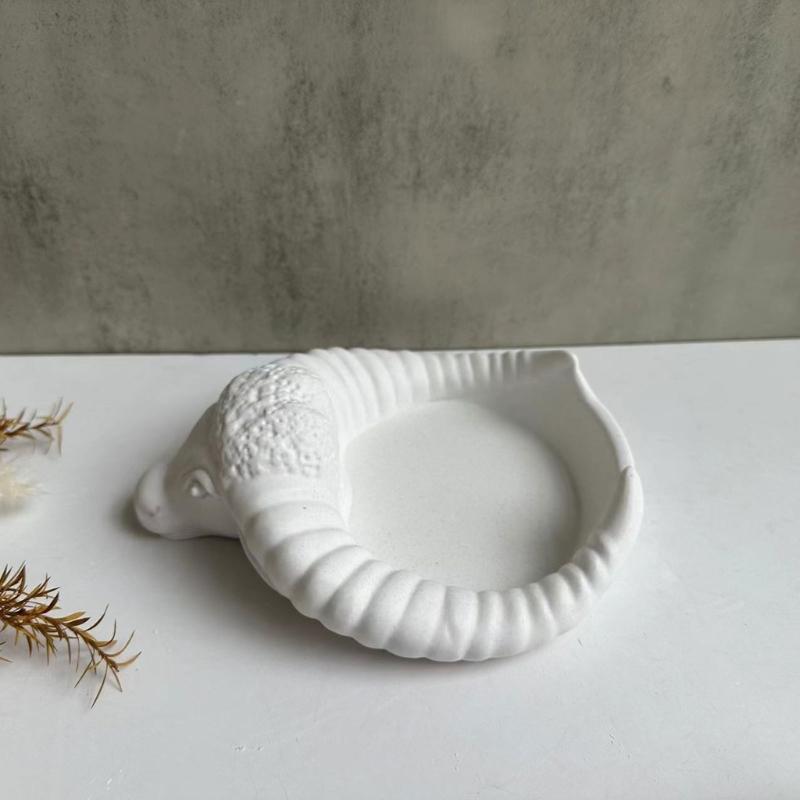 3D Bull Horn Ashtray Silicone Mold Resin Casting Molds for Thoughtful Present