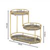 UV Plate Iron Frame Storage Rack Decoration Dressing Table Women's Skincare Cosmetics Holder Bathroom Makeup Toiletries Stand