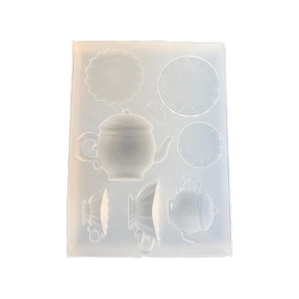 Miniature Teapot Silicone Mold With Detachable Design Ideal For Polymer Clay And Fondant Creations
