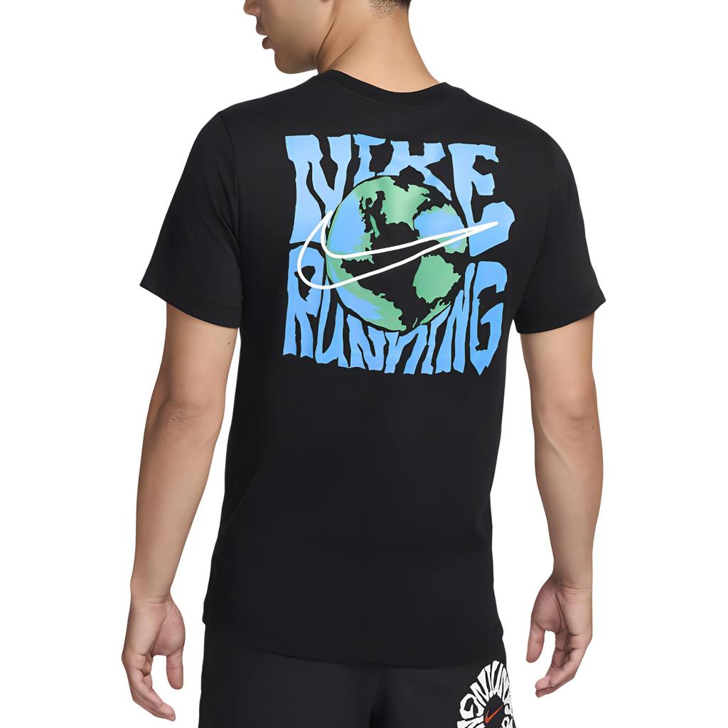 Nike Dri-Fit Comfortable Breathable Sports Short Sleeve T-Shirt Men Tops Black FZ8064-010