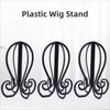 Durable Plastic Wig Stand Portable Travel Wig Holder Fashion Collapsible Wig Head Stand  Barbershop