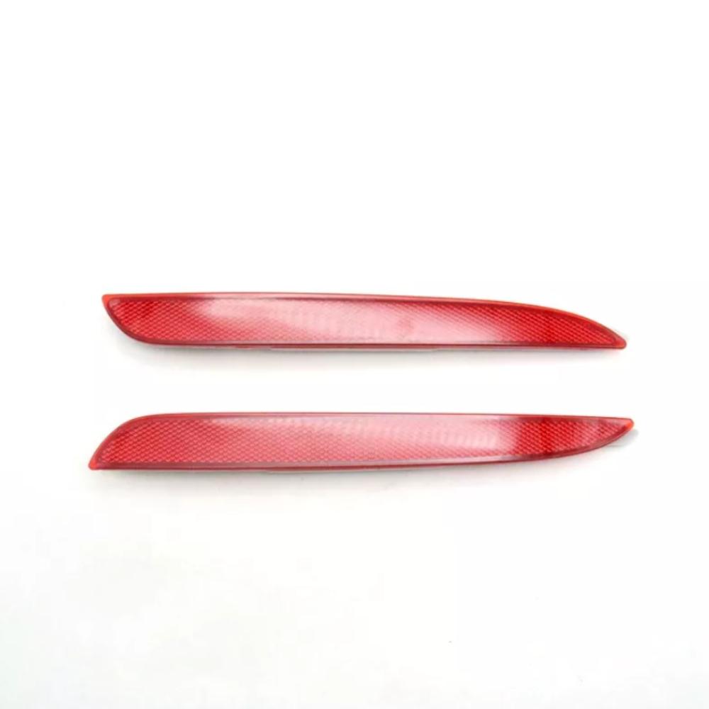 2Pcs Left & Right Red Rear Bumper Reflector For Mazda 3 2008-2012 BFF4-51-5L0AF