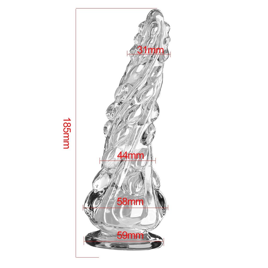 Twisted Beads Anal Plug, Smooth, Soft for Anal/Vaginal Play, Easy - Clean Design with Two Sizes for Beginners & Pros